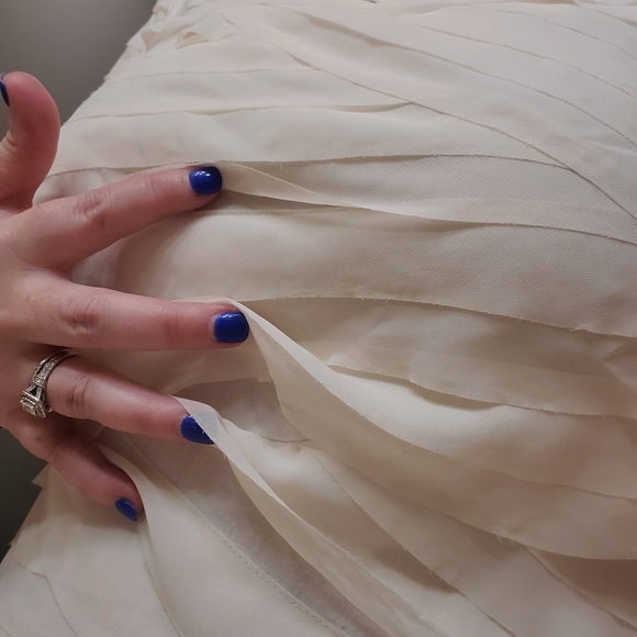 Ann Taylor dressy tshirt with pretty overlay - Picture 2 of 3